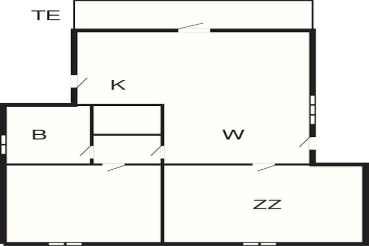 4 persoons vakantie huis in Knebel-Plattegrond
