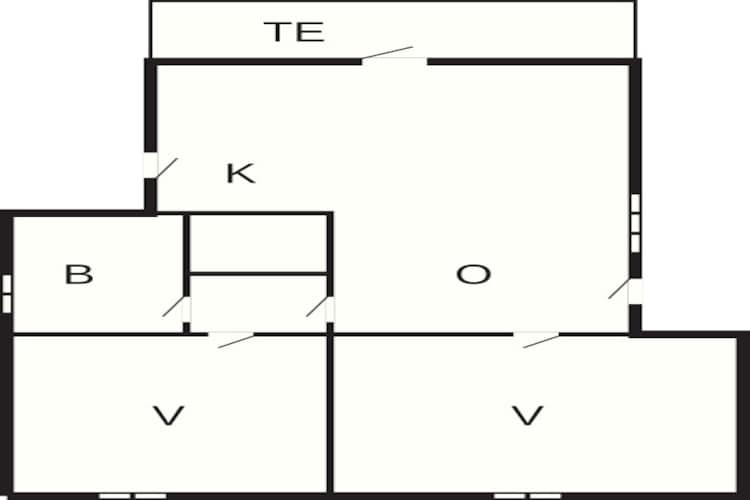 4 persoons vakantie huis in Knebel-Plattegrond
