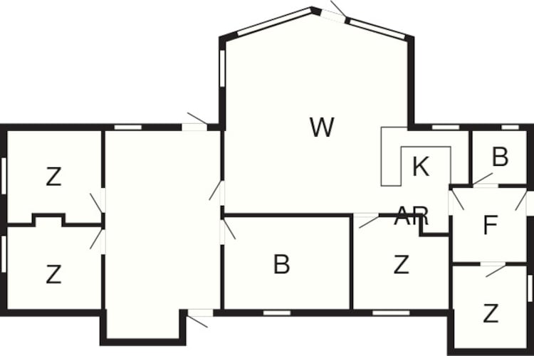 8 Personen Ferienhaus in Ansager - Grundriss