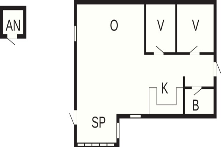 5 persoons vakantie huis in Højslev-Plattegrond