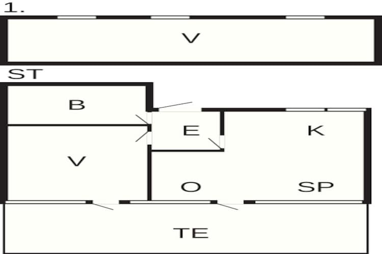 4 persoons vakantie huis in Væggerløse-Plattegrond