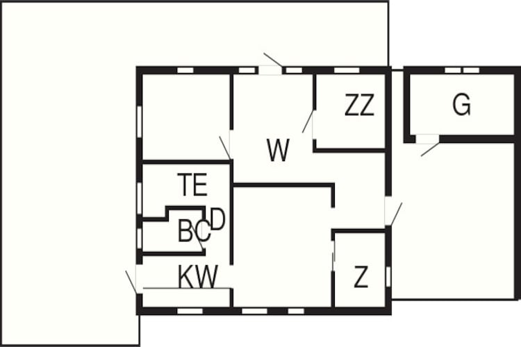 6 persoons vakantie huis in Karrebæksminde-Plattegrond