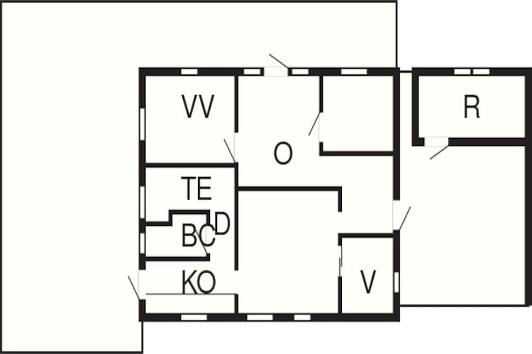 6 persoons vakantie huis in Karrebæksminde-Plattegrond