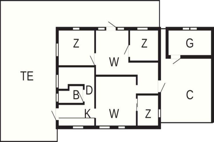 6 persoons vakantie huis in Karrebæksminde - Plattegrond