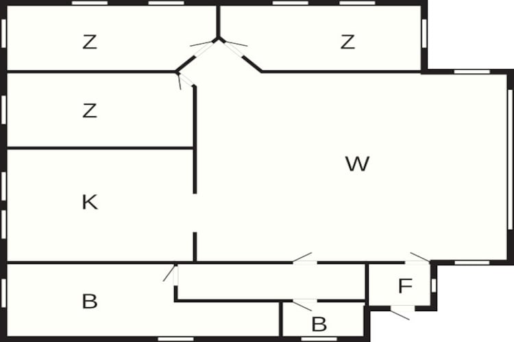 6 persoons vakantie huis in Kirke Hyllinge-Plattegrond
