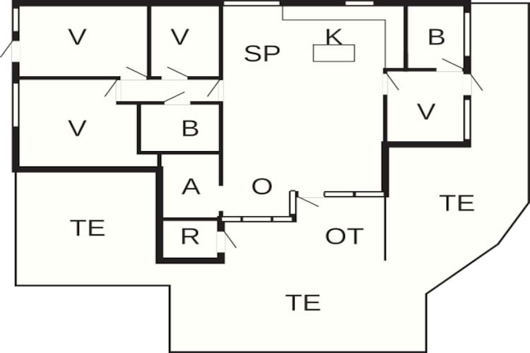 10 persoons vakantie huis in Stege-Plattegrond