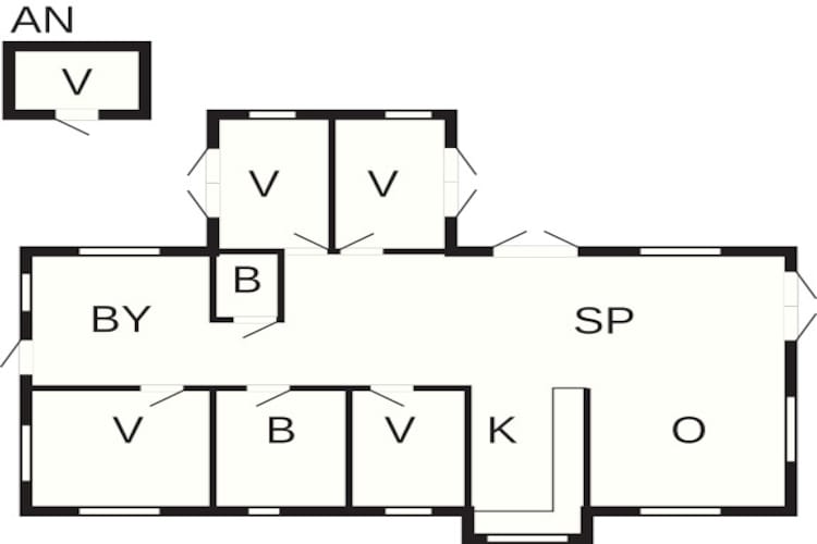 10 persoons vakantie huis in Otterup - Plattegrond