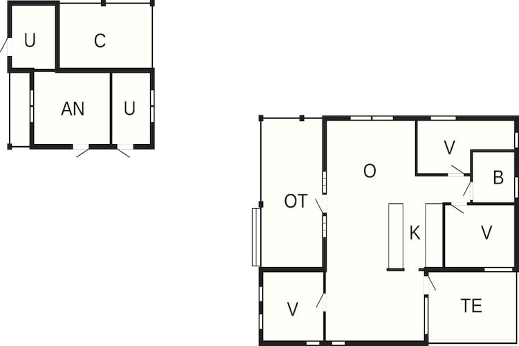6 persoons vakantie huis in Glesborg - Plattegrond