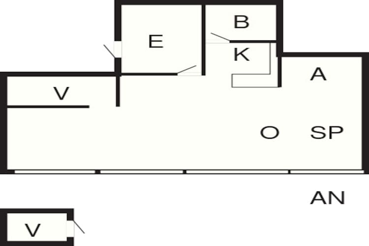 6 persoons vakantie huis in Ebeltoft-Plattegrond