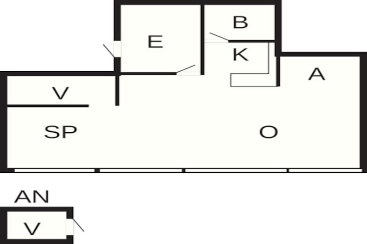 6 persoons vakantie huis in Ebeltoft-Plattegrond