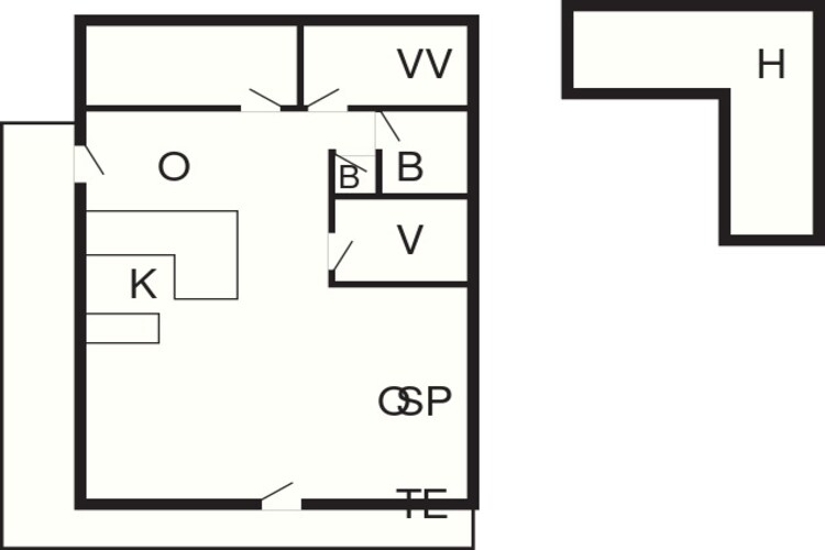 8 persoons vakantie huis in Ebeltoft-Plattegrond