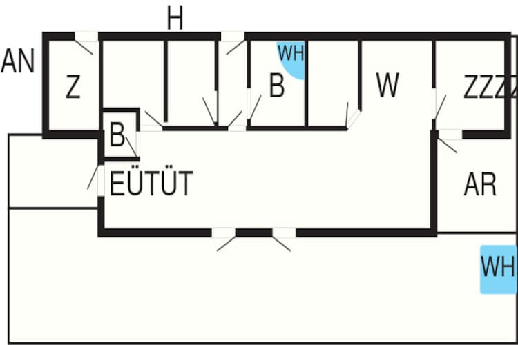 Maison de vacances pour 12 a Ansager-Plan d'étage