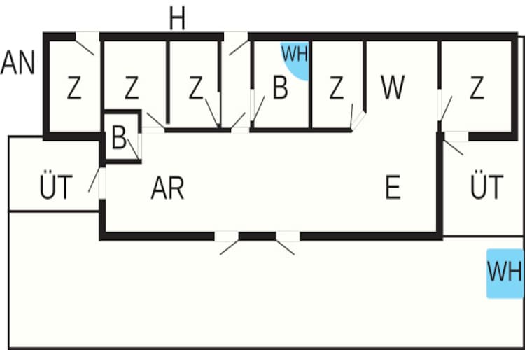 12 persoons vakantie huis in Ansager-Plattegrond