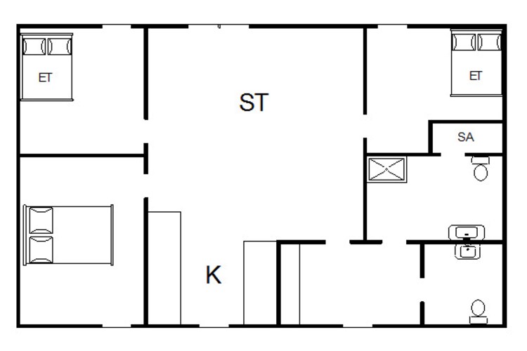 8 persoons vakantie huis in Tarm-Plattegrond