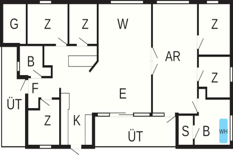 10 persoons vakantie huis in Ebeltoft-Plattegrond