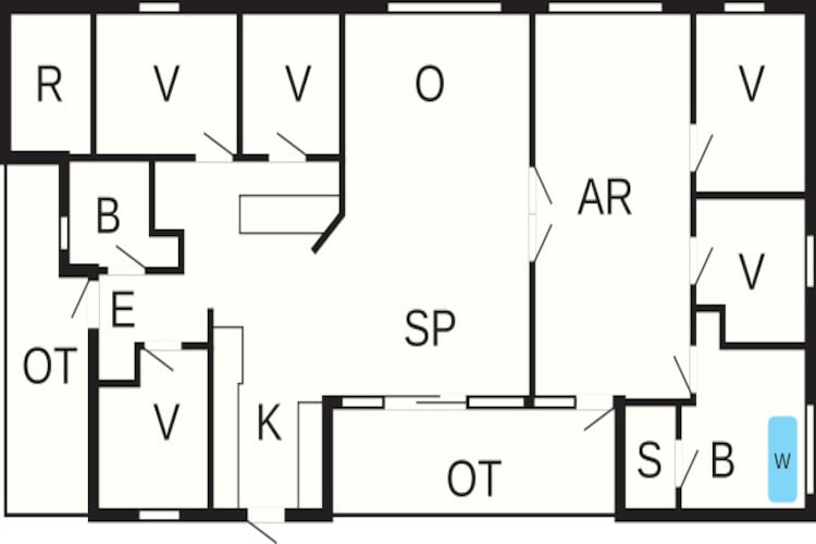 10 persoons vakantie huis in Ebeltoft-Plattegrond