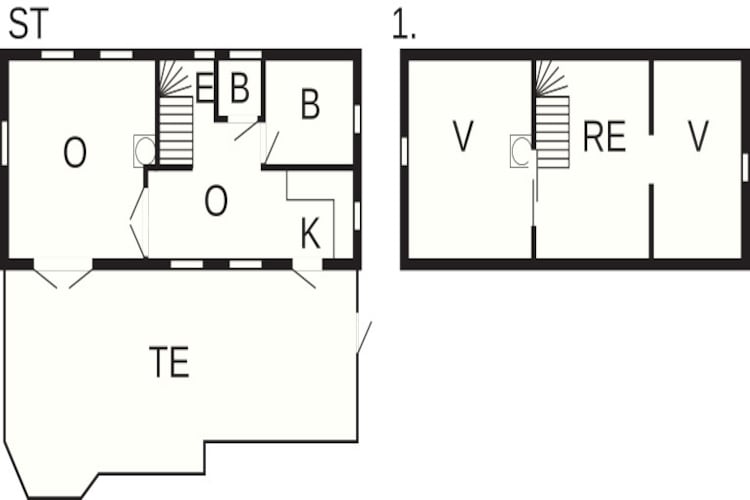 6 persoons vakantie huis in Nykøbing Sj-Plattegrond