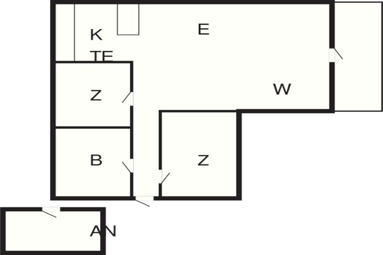 6 person holiday home in Harboøre - Floor plan