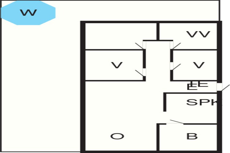 6 persoons vakantie huis in Bjert-Plattegrond
