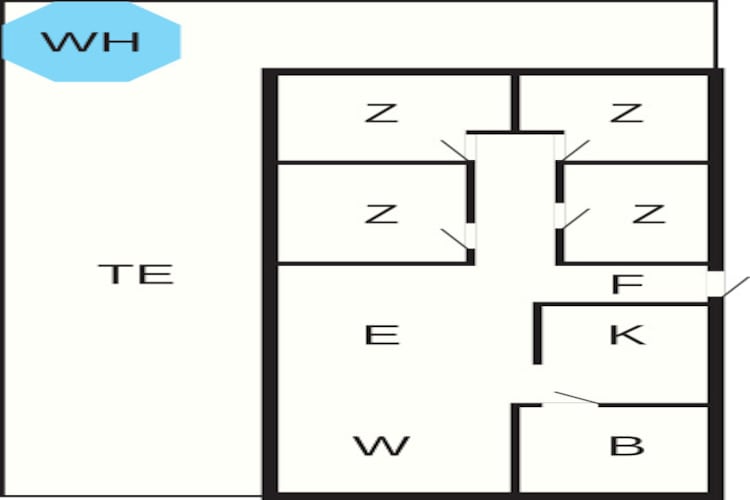 6 persoons vakantie huis in Bjert-Plattegrond