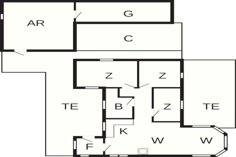 6 Personen Ferienhaus in Jerup - Grundriss