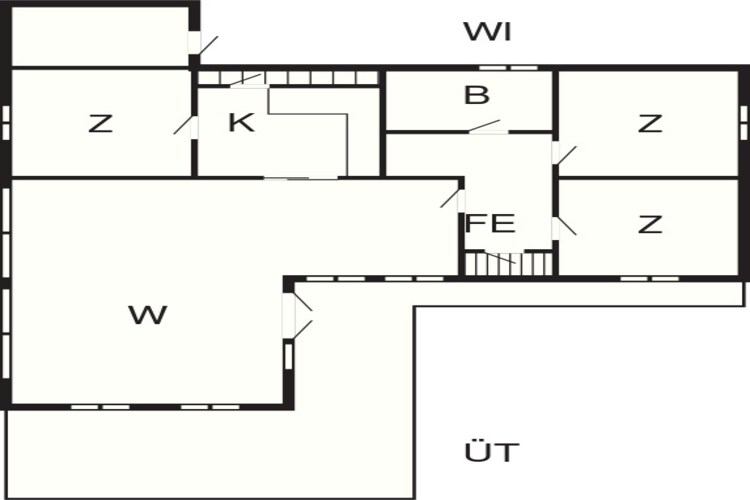 6 person holiday home in Hvide Sande - Floor plan