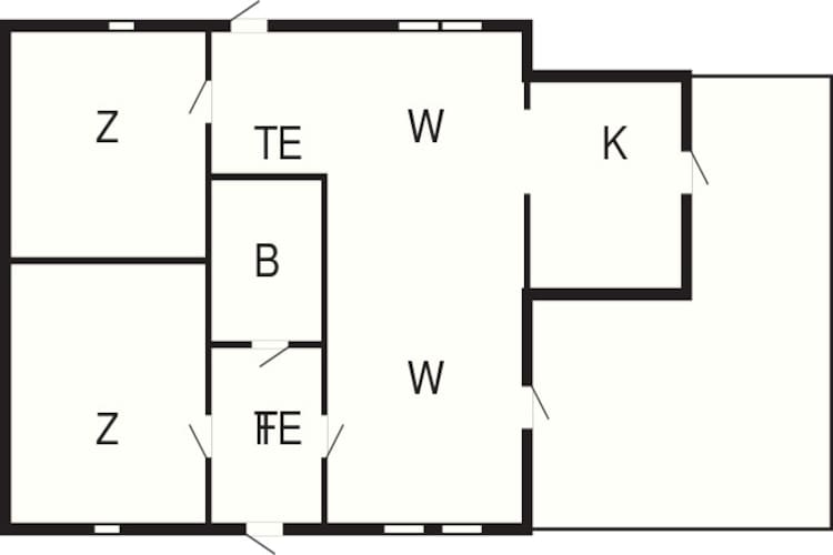 6 persoons vakantie huis in Væggerløse - Plattegrond