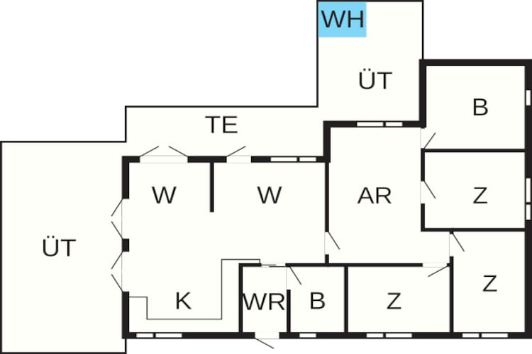 8 persoons vakantie huis in Væggerløse-Plattegrond
