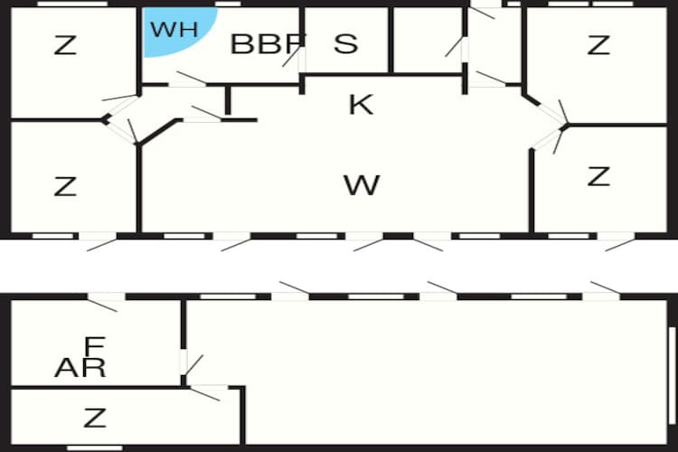 10 persoons vakantie huis in Løkken-Plattegrond