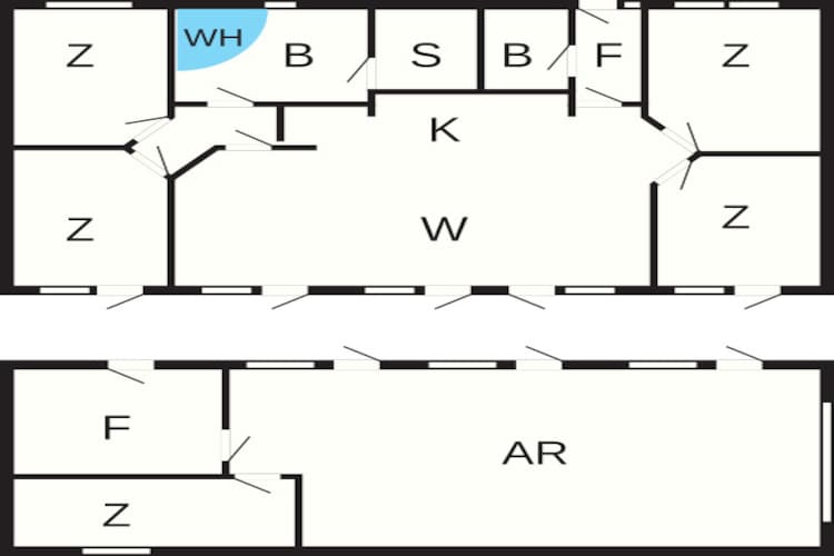 10 persoons vakantie huis in Løkken-Plattegrond