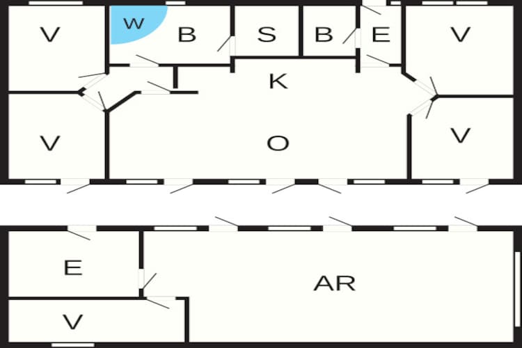 10 persoons vakantie huis in Løkken-Plattegrond