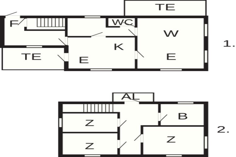 8 Personen Ferienhaus in STONGLANDSEIDET - Grundriss