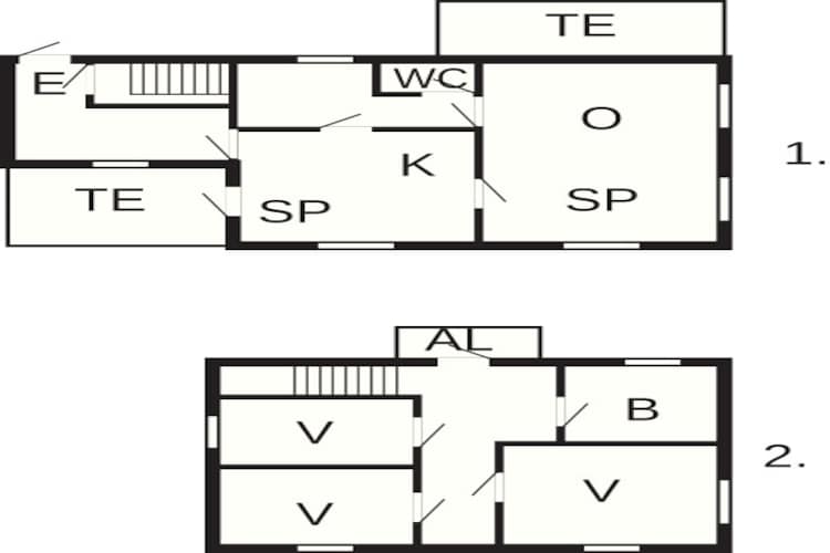 8 Personen Ferienhaus in STONGLANDSEIDET - Grundriss