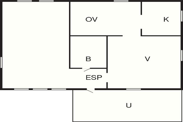 Maison de vacances pour 5 a MELLBYSTRAND-Plan d'étage