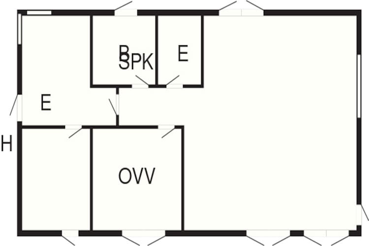 5 person holiday home in Frederikshavn-Floor plan