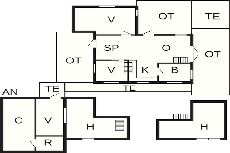 6 persoons vakantie huis in Løkken-Plattegrond