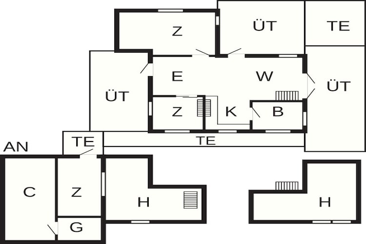 6 persoons vakantie huis in Løkken - Plattegrond