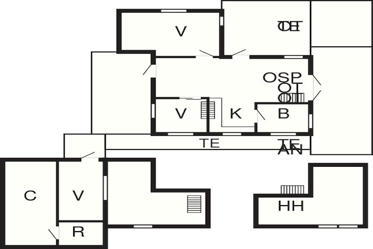 6 persoons vakantie huis in Løkken - Plattegrond