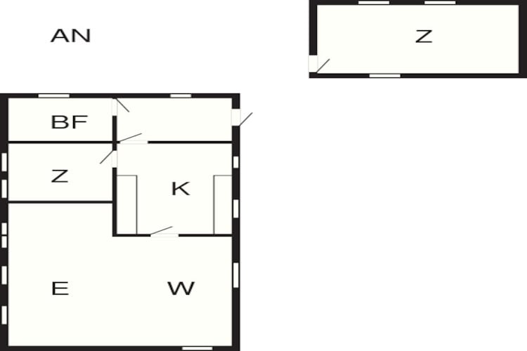 5 Personen Ferienhaus in Bogø By-Grundriss