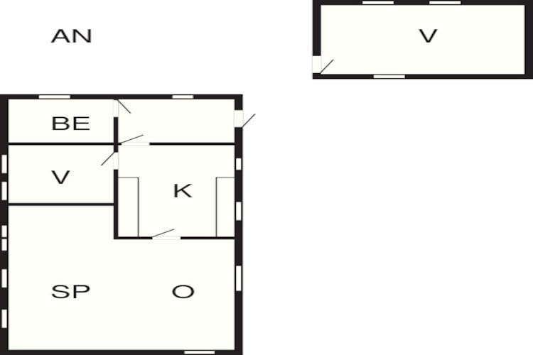 5 Personen Ferienhaus in Bogø By-Grundriss