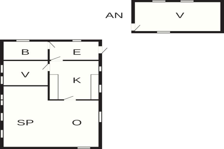 5 persoons vakantie huis in Bogø By-Plattegrond