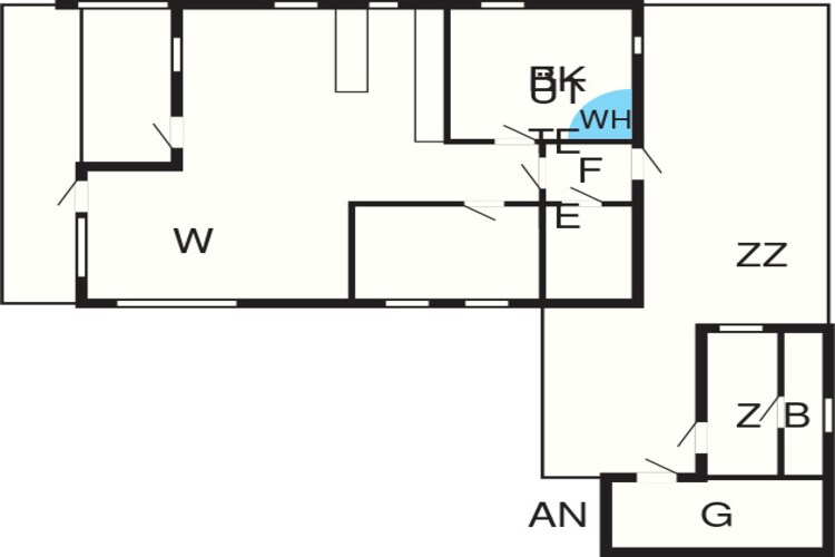 8 persoons vakantie huis in Hals-Plattegrond