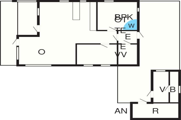 8 person holiday home in Hals - Floor plan