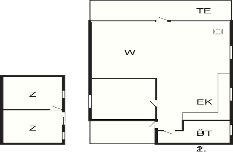 Maison de vacances pour 5 a Hovborg-Plan d'étage