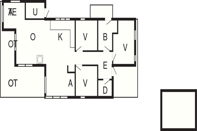 6 persoons vakantie huis in Hals-Plattegrond