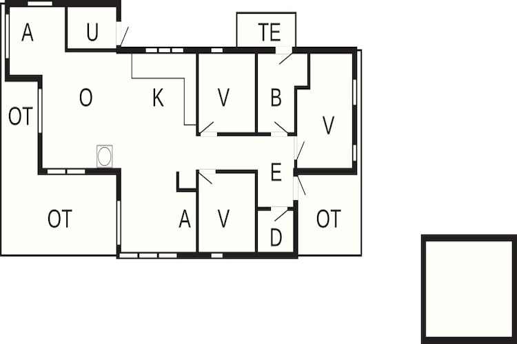 6 persoons vakantie huis in Hals-Plattegrond