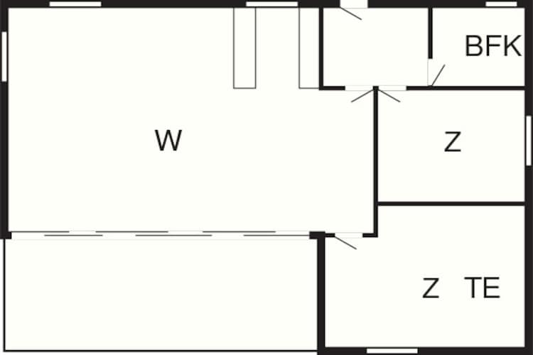 5 person holiday home in Gilleleje - Floor plan