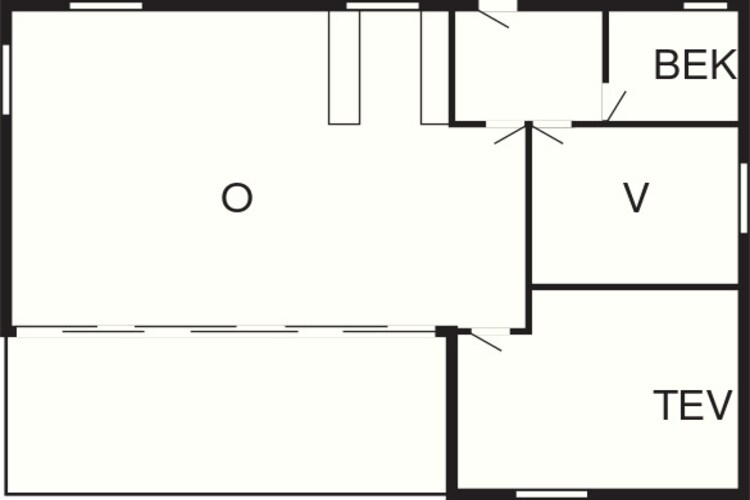 5 person holiday home in Gilleleje - Floor plan