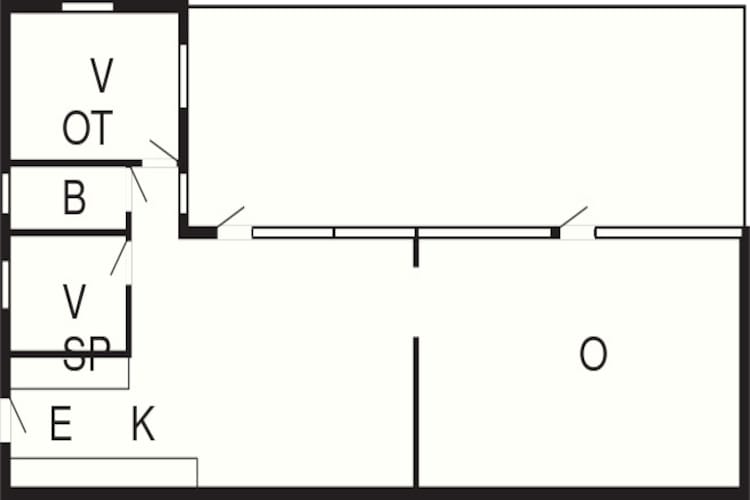 Maison de vacances pour 4 a Jægerspris-Plan d'étage