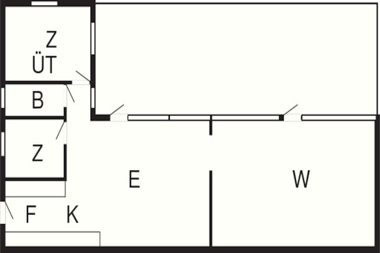 Maison de vacances pour 4 a Jægerspris-Plan d'étage
